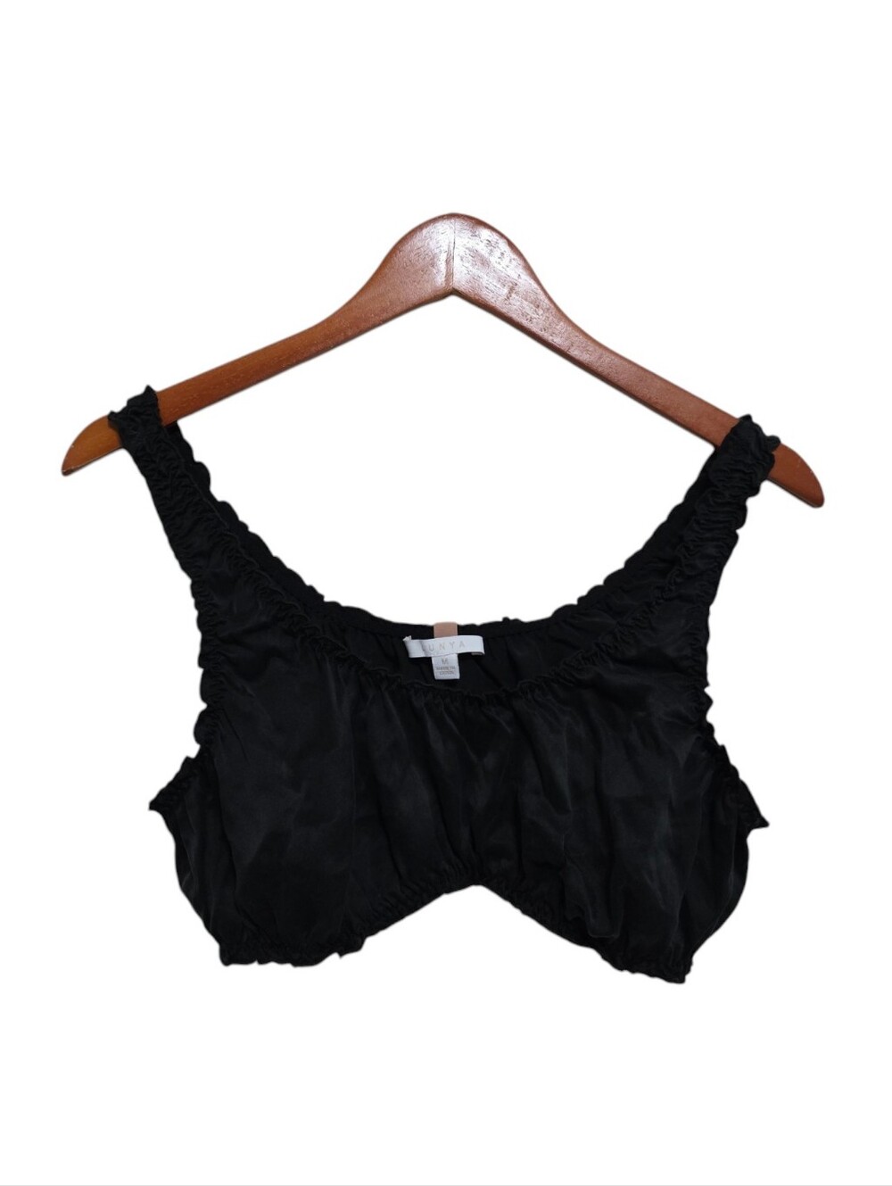 Lunya Washable Silk Bralette in Immersed Black Size Medium - Picture 3 of 5